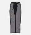 Karla Colletto Mesh Beach Cover-up In Black