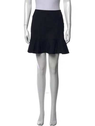 Pre-owned Karla Colletto Mini Skirt In Black