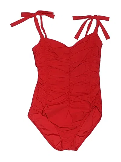 Pre-owned Karla Colletto One Piece Swimsuit In Red
