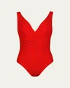 Karla Colletto One-piece Swimsuit In Red