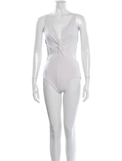 Pre-owned Karla Colletto One-piece In White