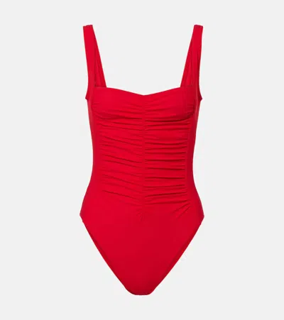 Karla Colletto Ruched Swimsuit