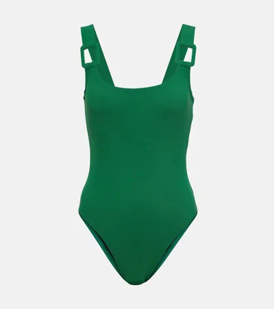 Karla Colletto Scoop-neck Swimsuit In Green