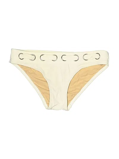 Pre-owned Karla Colletto Swimsuit Bottoms In Ivory