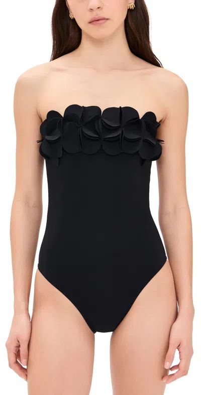 Karla Colletto Tess Bandeau One Piece With Shelf Bra Black