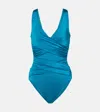 Karla Colletto Twisted Swimsuit In Black