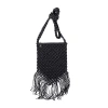Karla Hanson Boho Macrame Ii Crossbody Bag In Black