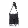Karla Hanson Boho Macrame Iii Crossbody Bag In Black