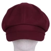 Karla Hanson Melton Newsboy Cap Womens Cadet Hat In Burgundy