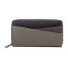 Karla Hanson Womens Rfid Blocking Zip Around Wallet In Gray