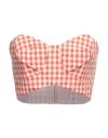 Karla Špetić Woman Top Salmon Pink Size 6 Cotton