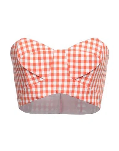 Karla Špetić Woman Top Salmon Pink Size 6 Cotton
