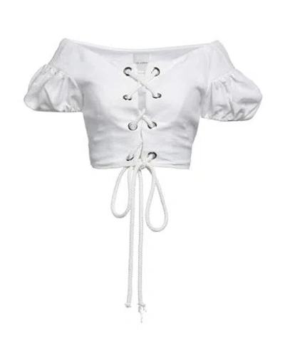 Karla Špetić Woman Top White Size 6 Cotton
