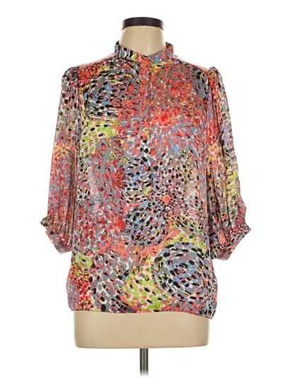 Pre-owned Karlie 3/4 Sleeve Blouse In Orange