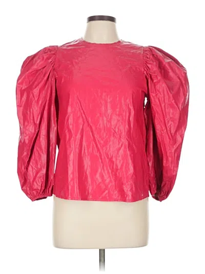 Pre-owned Karlie 3/4 Sleeve Blouse In Pink