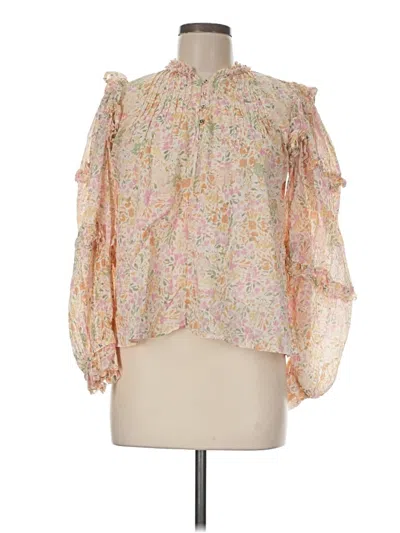 Pre-owned Karlie 3/4 Sleeve Blouse In Pink