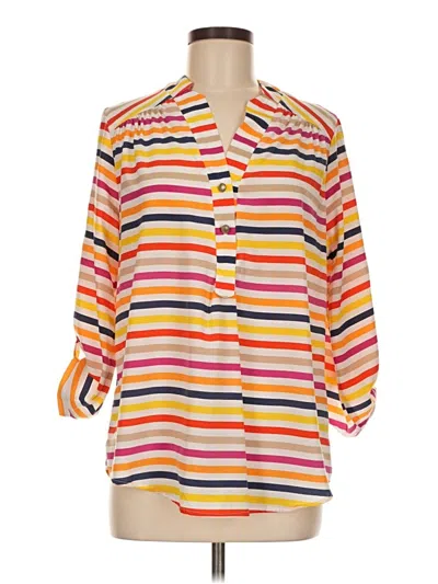 Pre-owned Karlie 3/4 Sleeve Blouse In Yellow