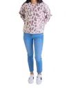 Karlie Animal Crew Sweater In Giraffe In Multi