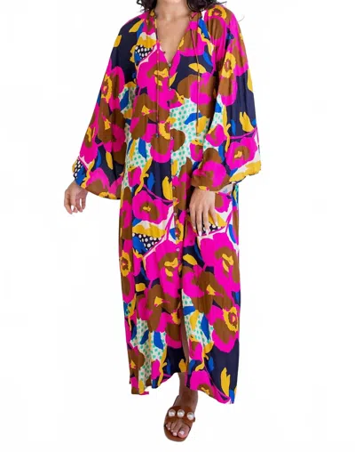 Karlie Boho Bloom Kaftan Maxi Dress In Multi