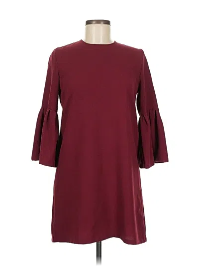 Pre-owned Karlie Casual Dress In Burgundy