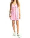 Karlie Floral Vine Kourt Mini Dress In Pink In Pink