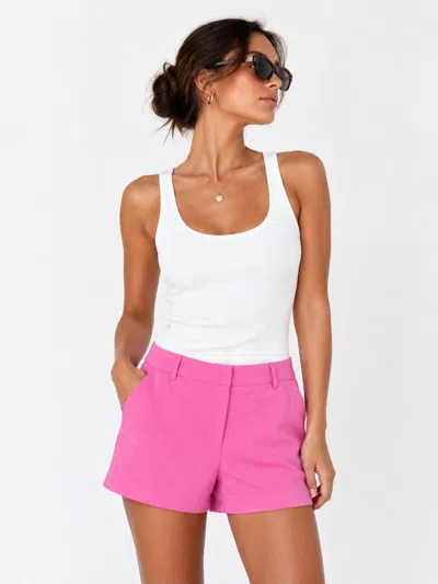 Karlie High Waisted Short In Pink