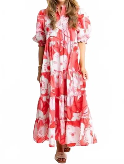 Karlie Kiki Maxi Dress In Red