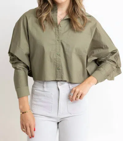 Karlie Leia Top In Olive In Green