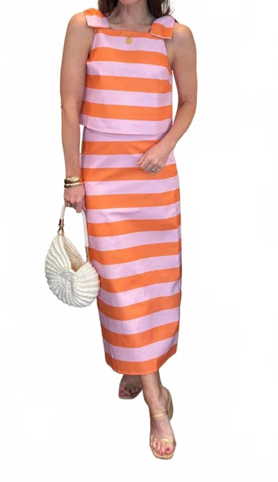 Karlie Lilly Striped Skirt In Multi