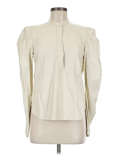 Pre-owned Karlie Long Sleeve Blouse In Ivory