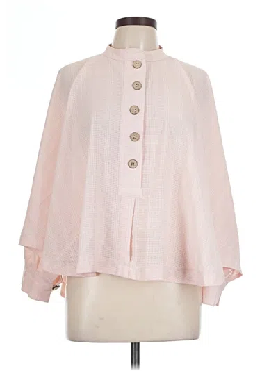 Pre-owned Karlie Long Sleeve Blouse In Pink