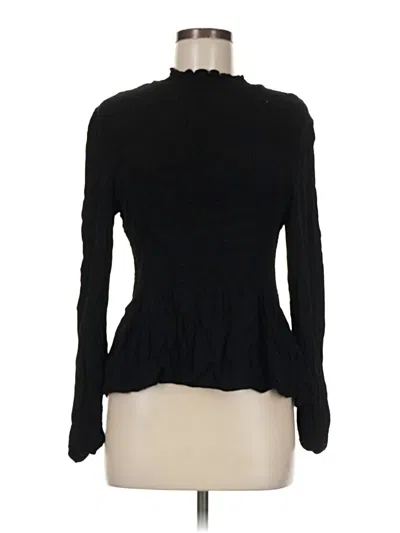 Pre-owned Karlie Long Sleeve Top Black Turtleneck Tops
