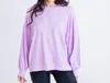Karlie Lucy Crew Neck Sweater In Lavender In Purple