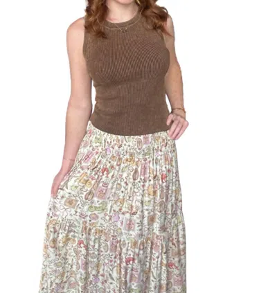 Karlie Magical Maxi Skirt In Brown In Multi