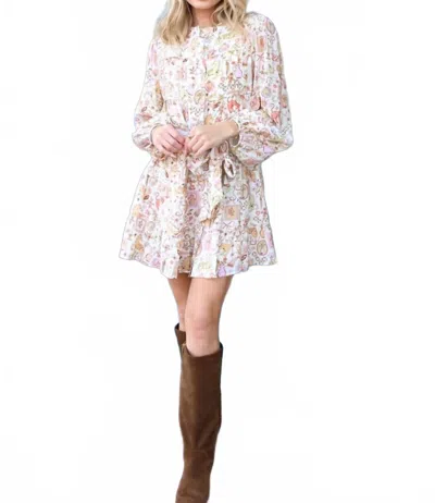 Karlie Magical Storybook Tier Tie Dress In Ivory In Multi
