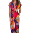 KARLIE MOSAIC JUMPSUIT IN MULTI COLOR