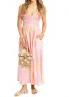 Karlie Penelope Pastel Smock Tank Maxi Dress In Pink In Pink