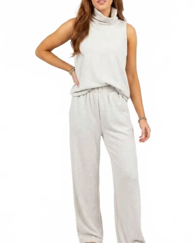 Karlie Scuba Lounge Set In Grey In Gray