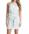 Karlie Seashore One Shoulder Knot Dress In Multi In Multi