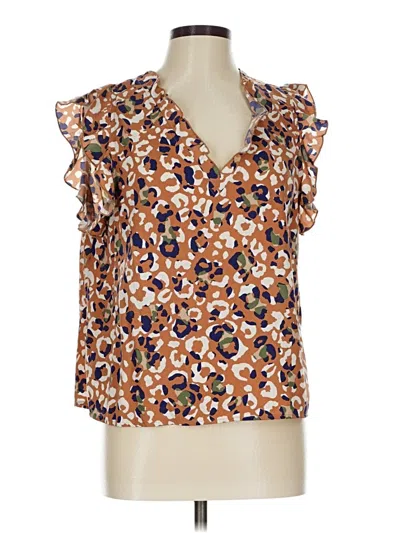 Pre-owned Karlie Sleeveless Blouse In Brown