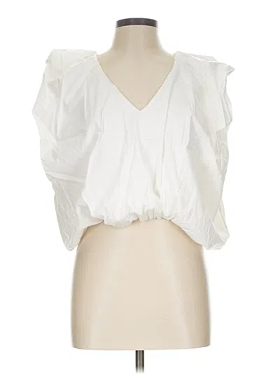 Pre-owned Karlie Sleeveless Blouse In White