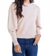 Karlie Stitch Sweatshirt In Blush In Pink