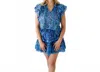Karlie Summer Fruit Tiered Skirt In Blue In Blue