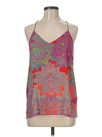 Pre-owned Karlie Tank Top Purple Halter Neckline Tops