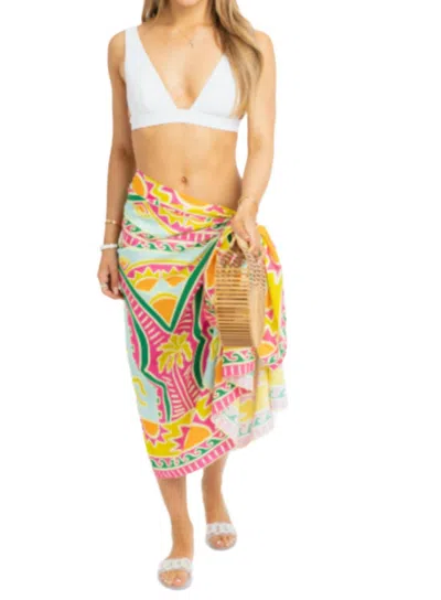 Karlie Women's Palm Beach Sarong In Multicolor
