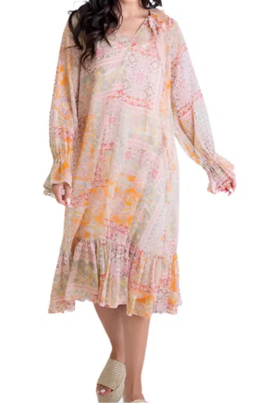 Karlie Women's Render Dress In Beige In Pink