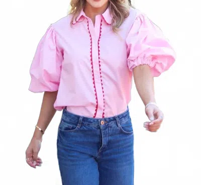 Karlie Women's Ric Rac Poplin In Pink