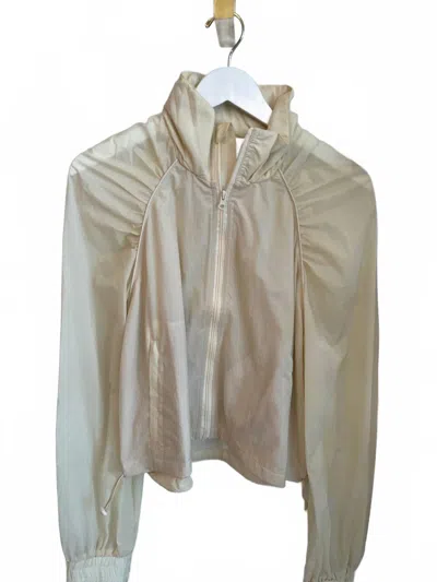 Karlie Women's Solid Sport Jacket In Cream In Neutral