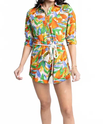Karlie Women's Tropical Island Romper In Multicolor