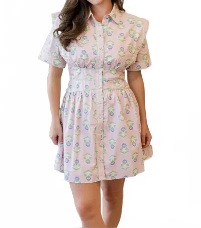 Karlie Women's Victoria French Floral Mini Dress In Pink